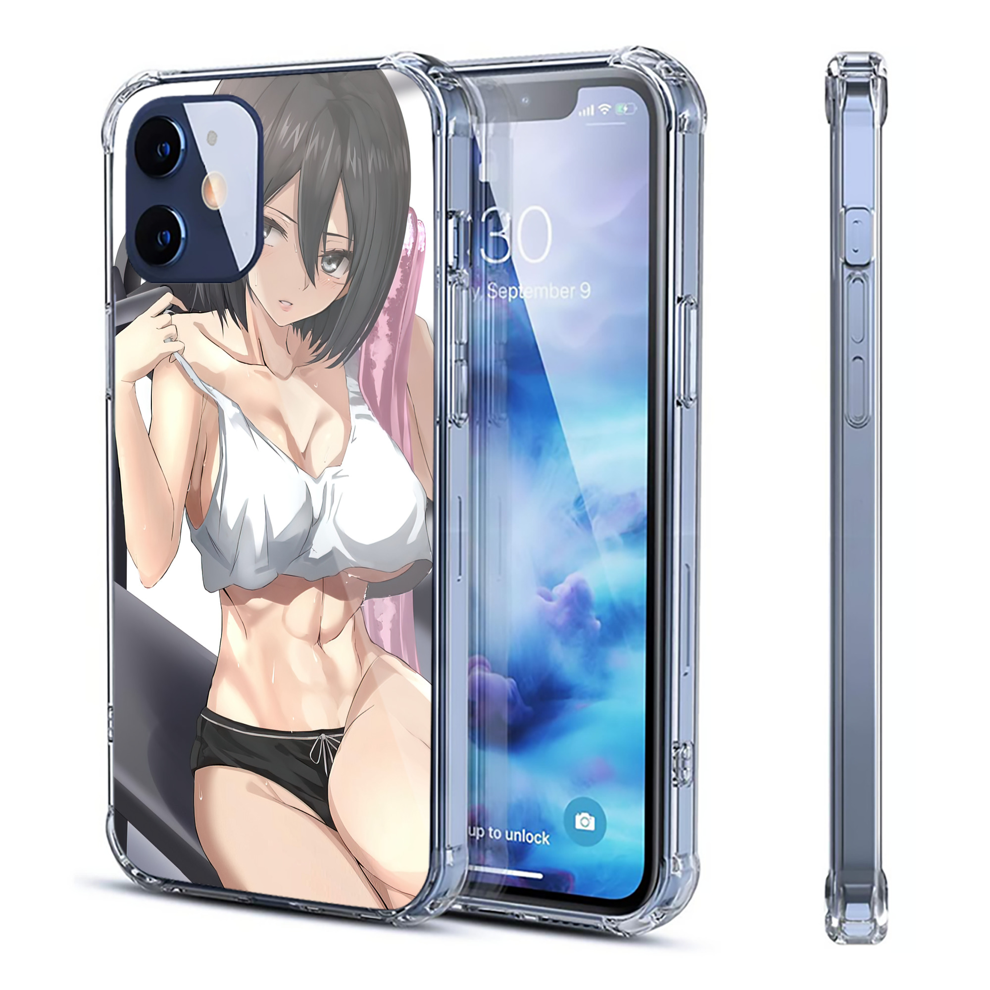 （画像用） 進撃の巨人 Attack on Titan 【iPhone 12シリーズ対応】透明スマホケース（クリアソフトケース）